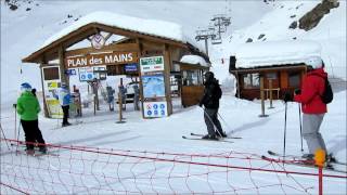 Skiing to Meribél Mottaret Les 3 Vallées [upl. by Yadahs584]