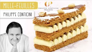 LE MILLEFEUILLE PARFAIT 🤔 Millefeuille vanilleamande de Philippe Conticini [upl. by Ahsaercal156]