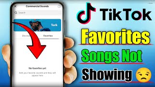 TikTok Favorite Sounds Not Showing  TikTok Favorite Songs Not Showing [upl. by Preciosa]