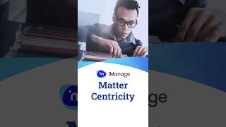 Matter Centricity with iManage legaltech filemanagement [upl. by Mungovan794]