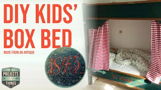 Making a Cosy Kids Box Bed  Antique Demolition [upl. by Llenel]