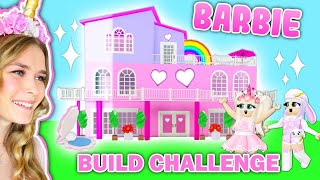 BARBIE Build Challenge In Adopt Me Roblox [upl. by Tehr]