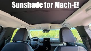 Jowua Sunshade Review for Mustang MachE [upl. by Aserat]