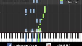 Улаанбаатарын Үдэш Piano Tutorial Synthesia [upl. by Nogas741]