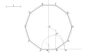 How to draw a regular Decagon knowing the length of its side [upl. by Asirem]