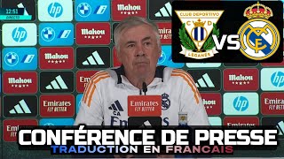 CONFERENCE DE PRESSE  FR  Leganés vs Real Madrid  Ancelotti [upl. by Apfel]