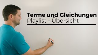 Terme und Gleichungen Playlist Übersicht  Mathe by Daniel Jung [upl. by Mayfield]