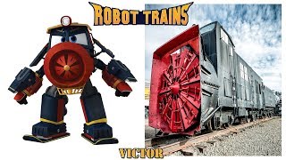 Robot Trains Characters in Real Life [upl. by Ahsercul799]