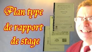 Rapport de stage exemple 1  plan type modèle du rapport de stage [upl. by Daub]