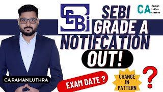 SEBI Grade A 2024 SHORT NOTIFICATION OUT  Expected Exam Date  Expected Pattern [upl. by Chesney52]