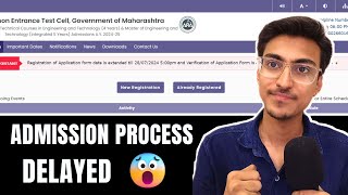 MHT CET 2024  Major Update  Admission Process Delayed 😱 CAP ROUND Admission Postponed [upl. by Beora549]