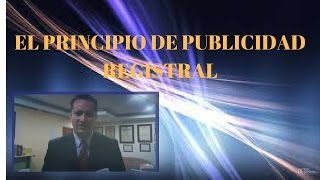 EL PRINCIPIO DE PUBLICIDAD EN EL DERECHO REGISTRAL VENEZOLANO [upl. by Tomasine]