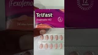 Telfast 60mg Tablet Telfast 180mg Telfast D Tablet Telfast 120mg Fexofenadine tablet [upl. by Dowling245]