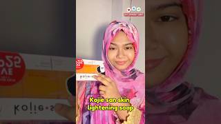 Kojie san soap Honest review trending skinlightening whiteningcream sunscream kojiesansoap [upl. by Nonad]