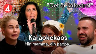 Skämskudde när barnen får höra föräldrarna sjunga  Min mamma din pappa  TV4 [upl. by Doehne]