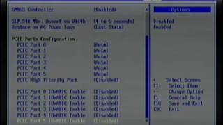 Tour of the BIOS on an HP MediaSmart Server EX485 [upl. by Nnahtur]