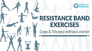 Resistance Band Exercises legs and triceps [upl. by Joseph]