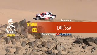 Dakar 2020  Stage 1 Jeddah  Al Wajh  CarSSV Summary [upl. by Munson]