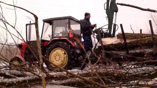 przyczepa do zwozki drewnarĂźckewagen [upl. by Dane]