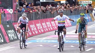 RESUMEN 1 ETAPA GIRO DE ITALIA 2024 NARVAEZ DOMINA a POGACAR NAIRO Quintana AGUANTA [upl. by Nnaylrebmik]