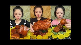 ASMR CHINESE MUKBANG FOOD EATING SHOW  Xiao Yu Mukbang 32 [upl. by Mable137]