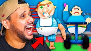 Roblox ESCAPE DO BEBÊ GIGANTE IRMÃO DO BABY BOBBYS Baby Bobbys Daycare [upl. by Weibel]