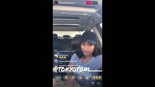 Tokyo Toni BlacChyna Mom shows us how to eat Oxtails [upl. by Eimile]