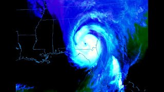 Hurricane Helene causing massive storm surge damaging winds for Florida and Georgia  2am Update [upl. by Eisdnil]