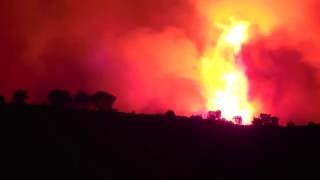 Incendie à ChâteauneuflesMartigues 13072016 [upl. by Annayk]