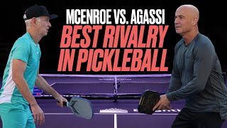 Agassi vs McEnroe THE BEST MATCH in Pickleball [upl. by Herring71]