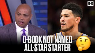 Chuck Reacts To Devin Booker Being Left Off AllStar Starters 👀 [upl. by Yelyk758]