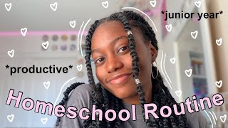 Day in My Life as a HOMESCHOOLER  junior year 2022 [upl. by Aleris]