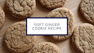 Soft Ginger Cookies  Christmas Cookie Week Day 3 [upl. by Natanoy461]