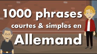 1000 phrases courtes et simples en allemand pour débutants A1  A2  B1 [upl. by Vivyanne476]