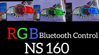 NS 160 Modification By RGB Bluetooth Control [upl. by Enala]