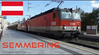 Austrian Trains The Semmeringbahn at Semmering 07Oct22 [upl. by Siusan]