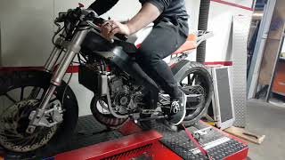 Derbi GPR 50 bidalot factory 94 314 hp dyno [upl. by Yecrad398]