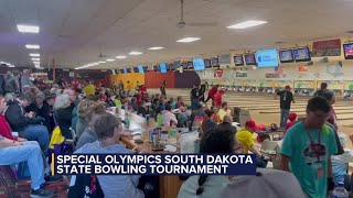 Athletes gather for Special Olympics South Dakota state bowling tournament [upl. by Nauqram820]