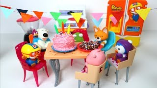 Totoykids haciendo comiditas🎂de verdad para el Cumpleaños🎁👏😃de Pororo y sus amigos [upl. by Aikrehs]