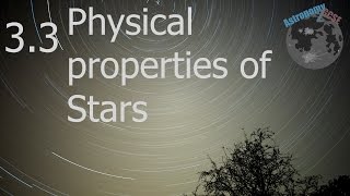 astronomy2GCSE Topic 33 Physical Properties of Stars [upl. by Lertram]