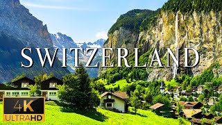 FLYING OVER SWITZERLAND 4K UHD  Relaxing Music With Stunning Beautiful Nature 4K Video Ultra HD [upl. by Llednil]