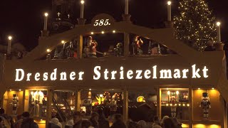 Striezelmarkt und Weihnachtsmärkte in Dresden 4K RMX [upl. by Mohn]