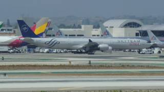 SkyTeam China Eastern Airlines Airbus A340642 Departing LAX [upl. by Martinelli]