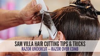 Razor Undercut Tutorial Using Razor Over Comb Technique [upl. by Finzer5]