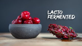 Lacto Fermented Cranberries 3 ways to use them [upl. by Sheba795]