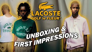 Lacoste X GOLF le FLEUR HAUL Unboxing amp First Impressions [upl. by Aneeuq975]