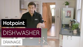 How to fix dishwasher drainage issues  by Hotpoint [upl. by Anid]