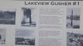 Lakeview Gusher historical site Midway Sunset oil field Kern County California [upl. by Strep]