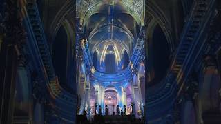 Light show at Saint Sulpice Church of Paris [upl. by Aihsenad65]