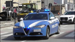 Alfa Romeo Giulia Polizia di Stato in Emergenza  Italian Police Car in Emergency [upl. by Wun]